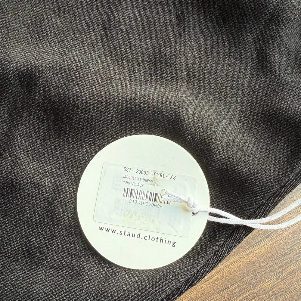 Staud Jacqueline Flower Mesh Column Dress - Picture 10 of 11